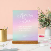 Holographic Mimosa Bar Acrylschild (Hochzeit)