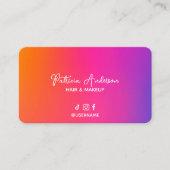 Holographic Modern Lash Salon & Wellness-Center Lo Visitenkarte (Vorderseite)