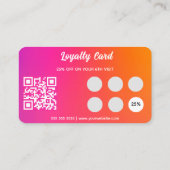 Holographic Modern Lash Salon & Wellness-Center Lo Visitenkarte (Rückseite)