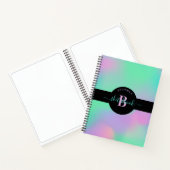 Holographic Monogram Mind Green Pink Sketchbook Notizblock (Innenseite)