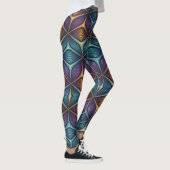 Holographic Morphing 3D Pattern | Seamless Leggings (Rechts)