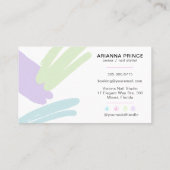 Holographic Nail Salon | Nail Tech | NagelStylist Visitenkarte (Rückseite)