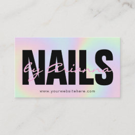 Holographic Nail Salon | Nail Tech | NagelStylist Visitenkarte