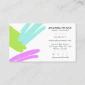 Holographic Nail Salon | Nail Tech | NagelStylist Visitenkarte (Rückseite)