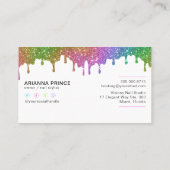 Holographic Nail Tech | Nail Stylist Paint Tropfen Visitenkarte (Rückseite)