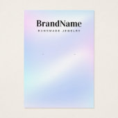 Holographic Name Earring Display Danke Karte (Rückseite)