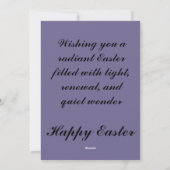 Holographic Neon Easter Egg Card Feiertagskarte (Rückseite)