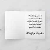 Holographic Neon Easter Egg Card Feiertagskarte (Innenseite)