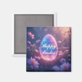 Holographic Neon Easter Egg Card Magnet (Vorderseite/Rückseite)