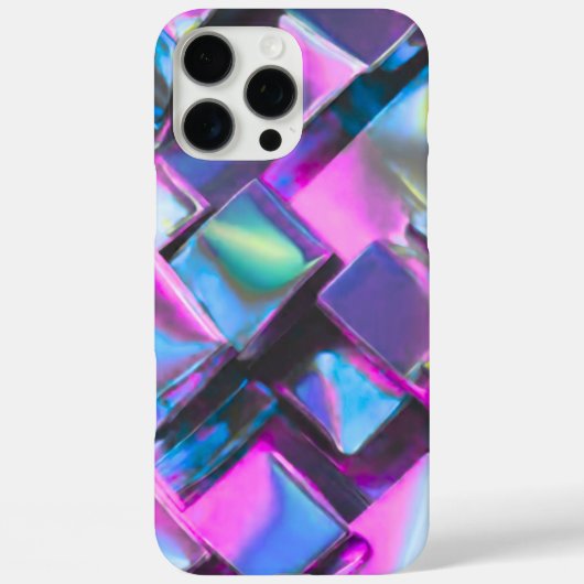 Holographic Neon Glow Aesthetic Case-Mate iPhone Hülle (Rückseite)