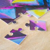 Holographic Neon Glow Aesthetic  Puzzle (Seite)