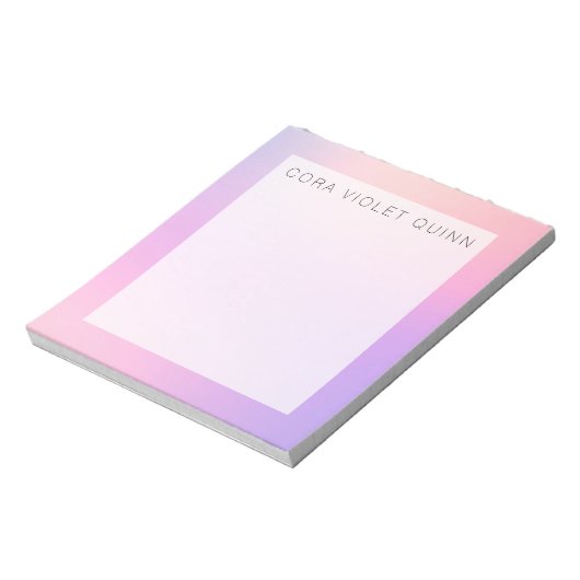 Holographic Ombre Notepad Notizblock (Rotiert)