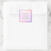 Holographic Ombre Square Sticker (Tasche)