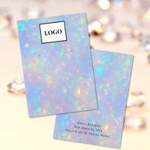 Holographic Opal Add Logo Earring Card für moderne