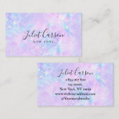 Holographic Opal Pink Business Card Visitenkarte (Vorne/Hinten)