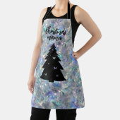 Holographic Opal Stone Background Christmas Mama Schürze (InSitu)