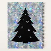 Holographic Opal Stone Background Holidays Name Planer (Rückseite)