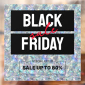 Holographic Opal Stone Background Sale Fensteraufkleber (Blatt 2)