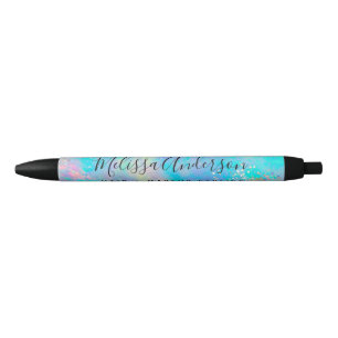 Holographic Opal Stone Glitzer Kugelschreiber