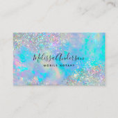 Holographic Opal Stone Glitzer Notary Visitenkarte (Vorderseite)