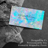 Holographic Opal Stone Glitzer Visitenkarte