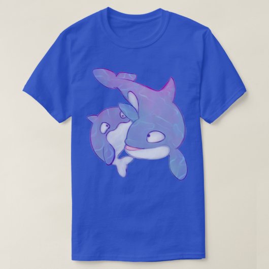 Holographic Orca Killer Whale Family T-Shirt (Design vorne)