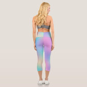Holographic Pastel Dream Capri Leggings (Rückseite)