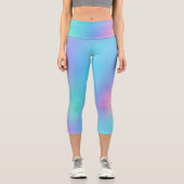 Holographic Pastel Dream Capri Leggings (Vorderseite)