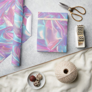 Holographic Pastel Iridescent Geschenkpapier