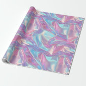 Holographic Pastel Iridescent Geschenkpapier (Ungerollt)