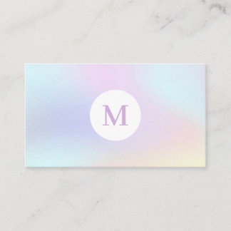 Holographic Pastel Iridescent Hair Stylist Visitenkarte