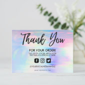 Holographic Pastel Vielen Dank, Media Insert (Stehend Vorderseite)