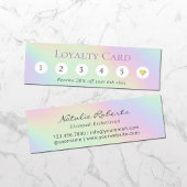 Holographic Pastell 6 Punch Kundenloyalty Treuekarte