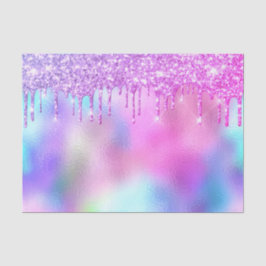Holographic Pink Glitzer Tropfens Bridal Sweet16. Seidenpapier