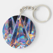 Holographic Prism Acrylic Keychain – Rainbow Light Schlüsselanhänger (Rückseite)