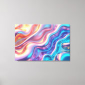 Holographic Pulse – 36"x24" Liquid Light Leinwanddruck (Vorderseite)