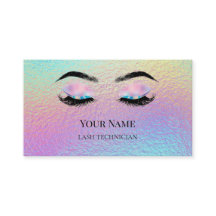 Holographic QR code Lash Technician