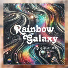 Holographic Rainbow Glitter 70s Galactic Creative  Fensteraufkleber