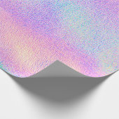 Holographic real texture in blue pink green colors geschenkpapier (Ecke)