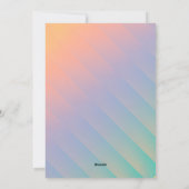 Holographic Red Bow Elegante Weihnachtsessen Feiertagskarte (Rückseite)