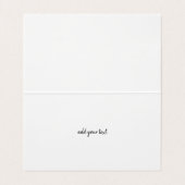 Holographic Silver Bokeh Vielen Dank Visitenkarten (Innenseite Aufgefaltet)