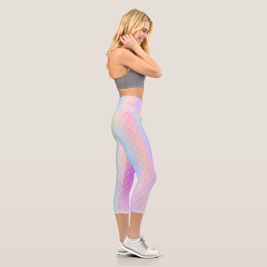 holographic siren with gradient scales capri leggings (Rechts)