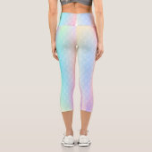 holographic siren with gradient scales capri leggings (Rückseite)
