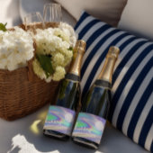 Holographic Space Last Disco Bachelorette Schaumweinetikett