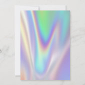 Holographic Space Last Disco Junggeselinnen-Abschi Einladung (Rückseite)