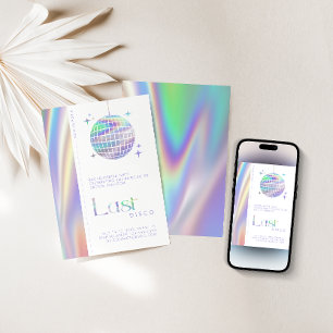 Holographic Space Last Disco Junggeselinnen-Abschi Einladung