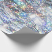 Holographic Sparkle Glitzer Geschenkpapier (Ecke)