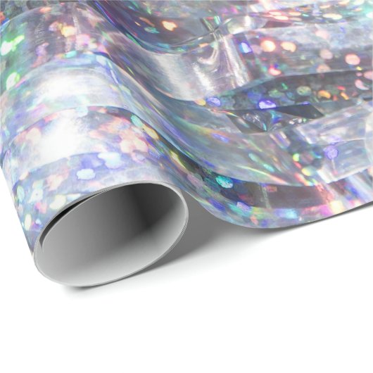 Holographic Sparkle Glitzer Geschenkpapier (Rolleneckpunkt)
