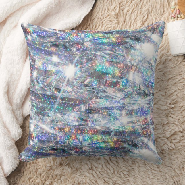 Holographic Sparkle Glitzer Kissen (Decke)