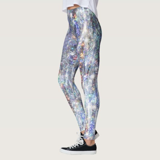 Holographic Sparkle Glitzer Leggings (Links)